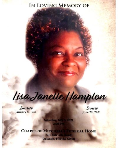Mrs. Lisa Janette Hampton