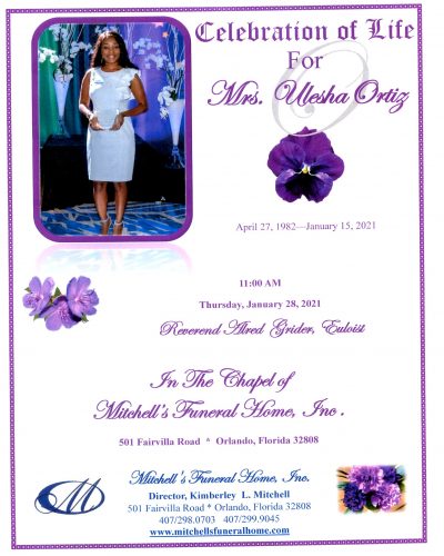 Mrs. Ulesha Ortiz