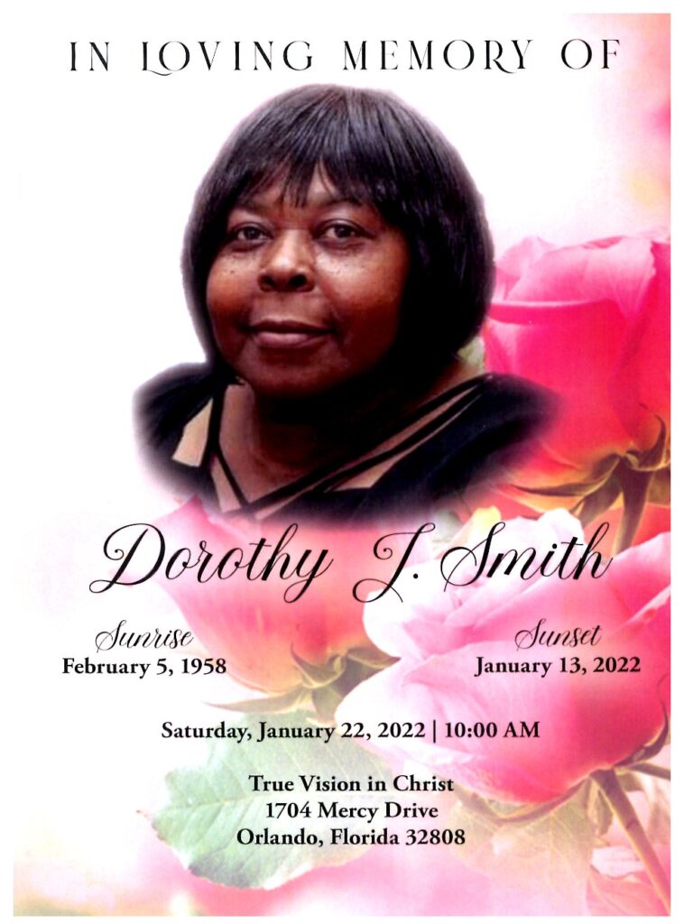 Dorothy J. Smith Mitchell's Funeral Home